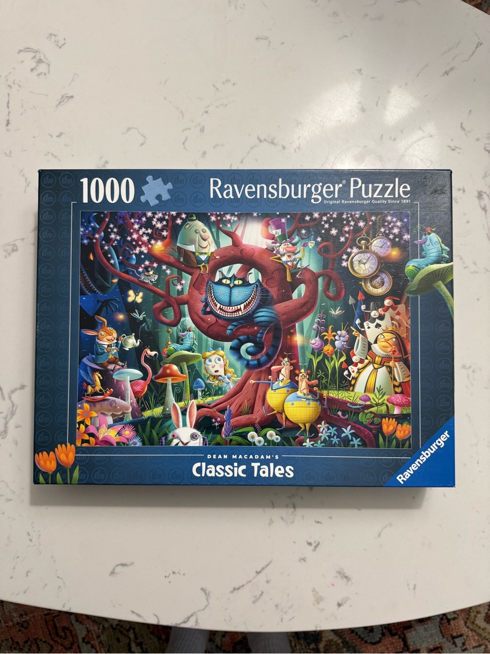 Ravensburger Classic Tales Puzzle - Blue Framed Box with Colorful Artwork